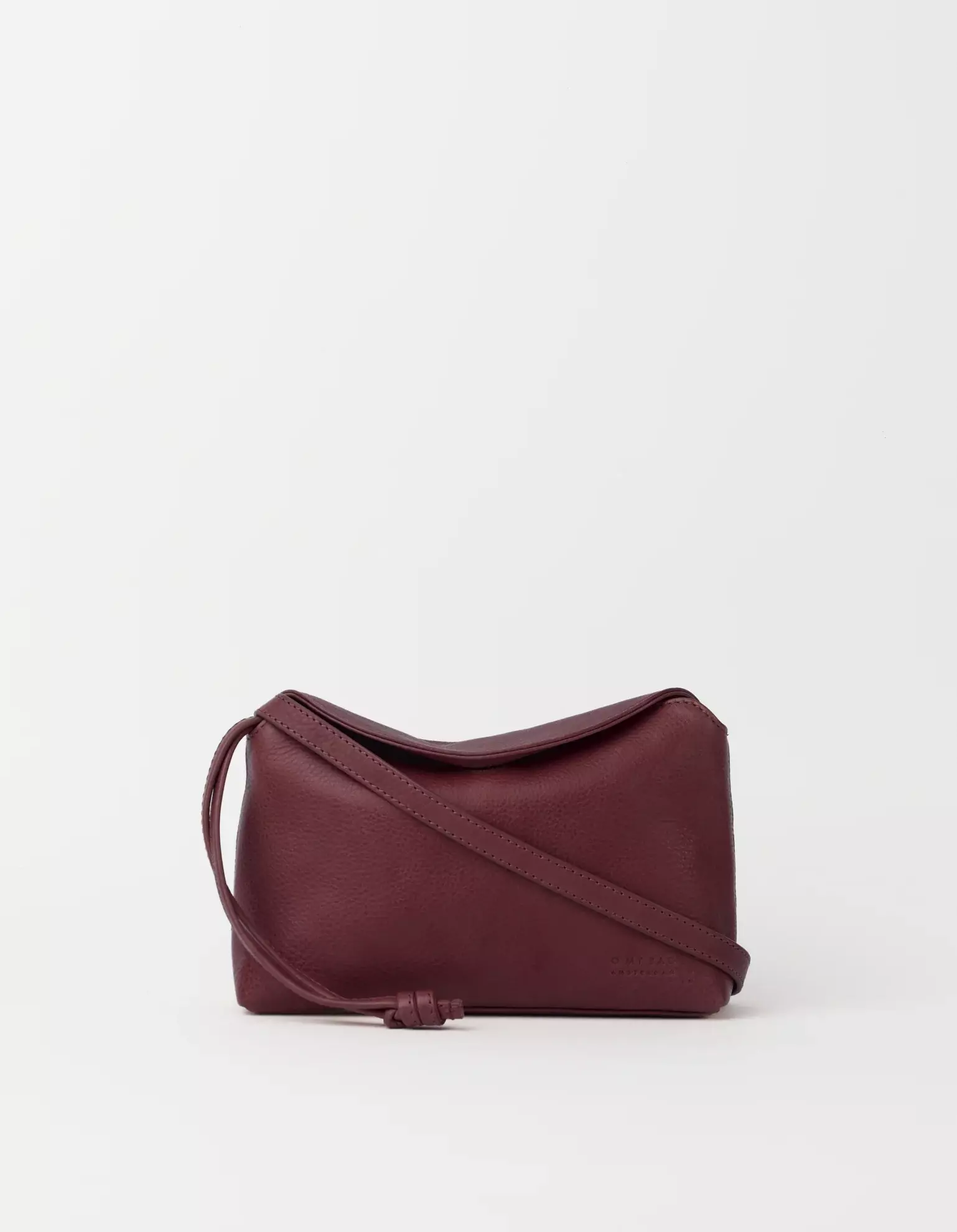 O MY BAG Sienna Mini Dark Cherry Soft Grain Leather Handtasche Leder kirschrot